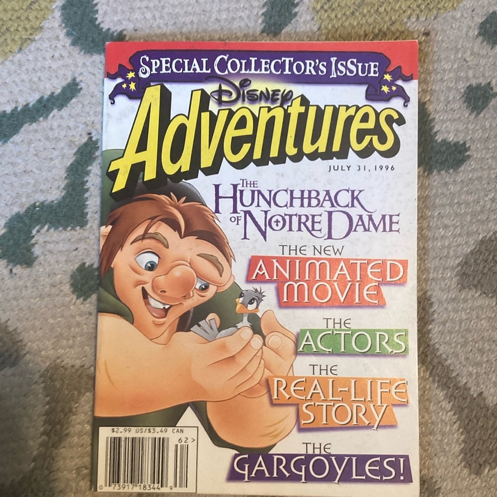 Vintage Disney Adventures Magazine - Special Collector's Issue- Hunchback
